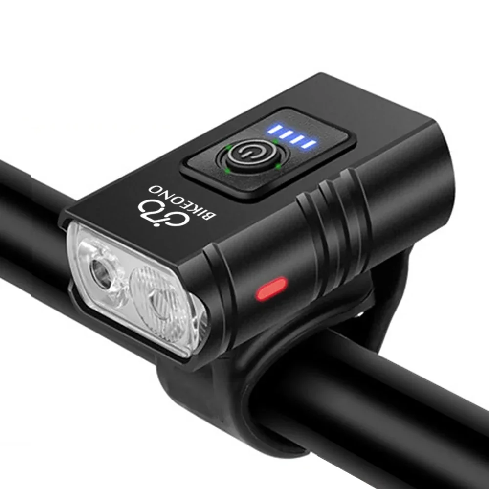 1000LM Bike Light Headlight T6 Bicycle Flashlight LED USB Rechargeable Torch Aluminum Alloy Cycling High Beam Low Accessories bike flashlight