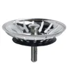 Stainless Steel Kitchen Sink Strainer Waste Drain Plug 80mm Basin Drain Stopper Bathroom Drain Sealing Sink Floor Drain Replace