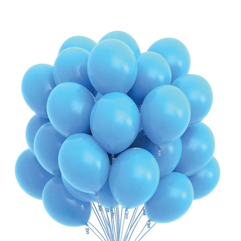 thumbnail image 1 of 10/20 piezas de globos de látex de color rosa, azul y morado, decoraciones para fiestas de cumpleaños para niños y adultos, decoración de bodas, globos de helio, globos para baby shower, 1 of 5
