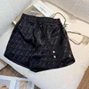 Summer Thin Acetate Ice Silk Wide Leg Hot Pants Women's Sporty Printed Casual Loose Fit Shorts Trendy Elastic Waistband