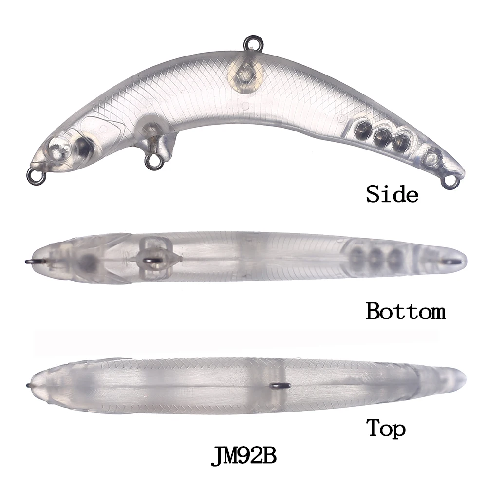 Chan'sHuang 20PCS Unpainted Blanks Bait 7cm/8.5cm Floating Rattles Pencil  Bend Dead Fish DIY Artificial Fishing Lure - AliExpress