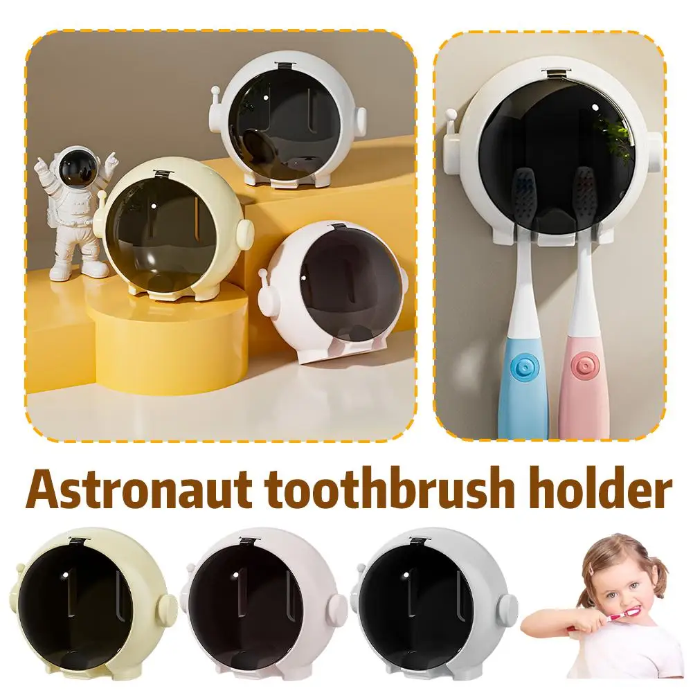 Bathroom Toothbrush Holder Easy Installation Creative Astronaut Designs For Household Bathroom Ornament toothbrush holder