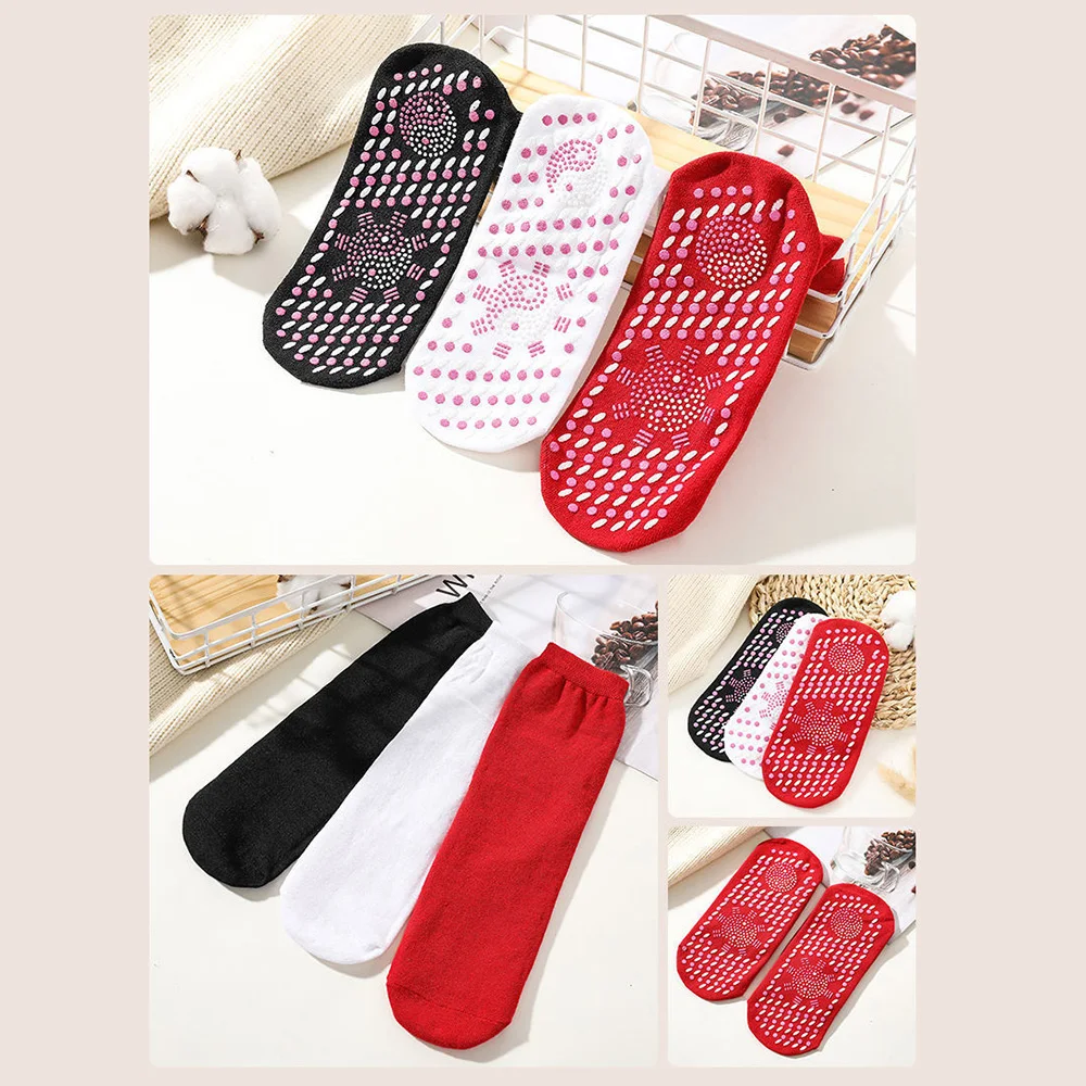 Self-Heating Health Care Socks Breathable Thermal Magnetic Socks Winter Warm Massage Therapy Sock Unisex Outdoor Skiing Sock