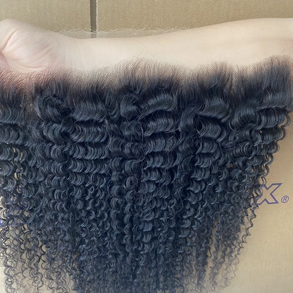 13x4 13x6 Invisible HD Lace Frontal Only All Melt Skins Brazilian Curly Human Hair 5x5 6x6 HD Lace Closure Pre Plucked Free Part