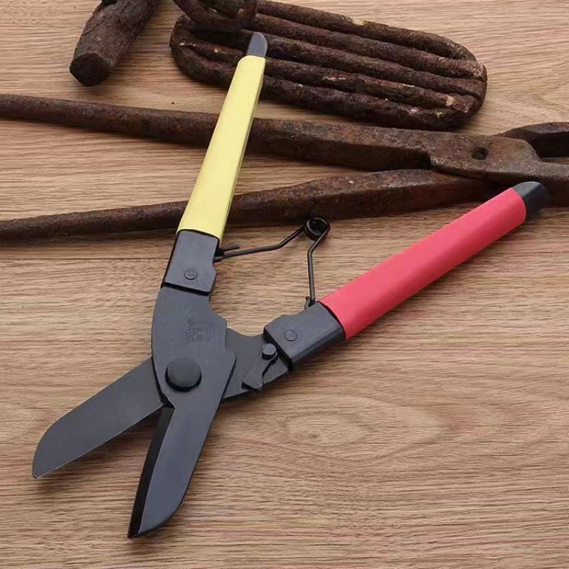 High-carbon Steel Tin Shears Industrial-grade Labor-saving Decoration Keel Shears Integrated Special Strong Scissors