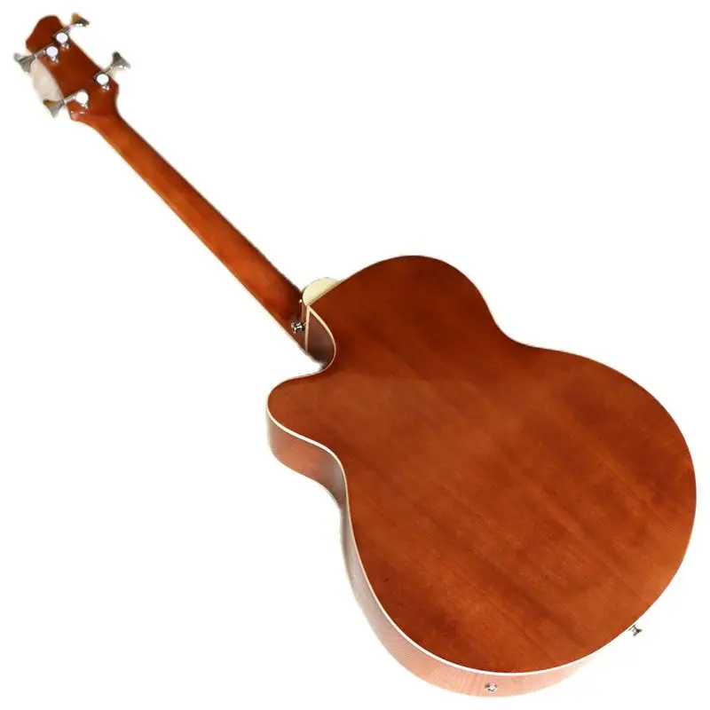 4 String Acoustic Electric Bass Guitar 43 Inch Acoustic Bass Guitar Cutaway Design 21 Frets High Gloss with EQ acoustic electric guitar,acoustic guitar