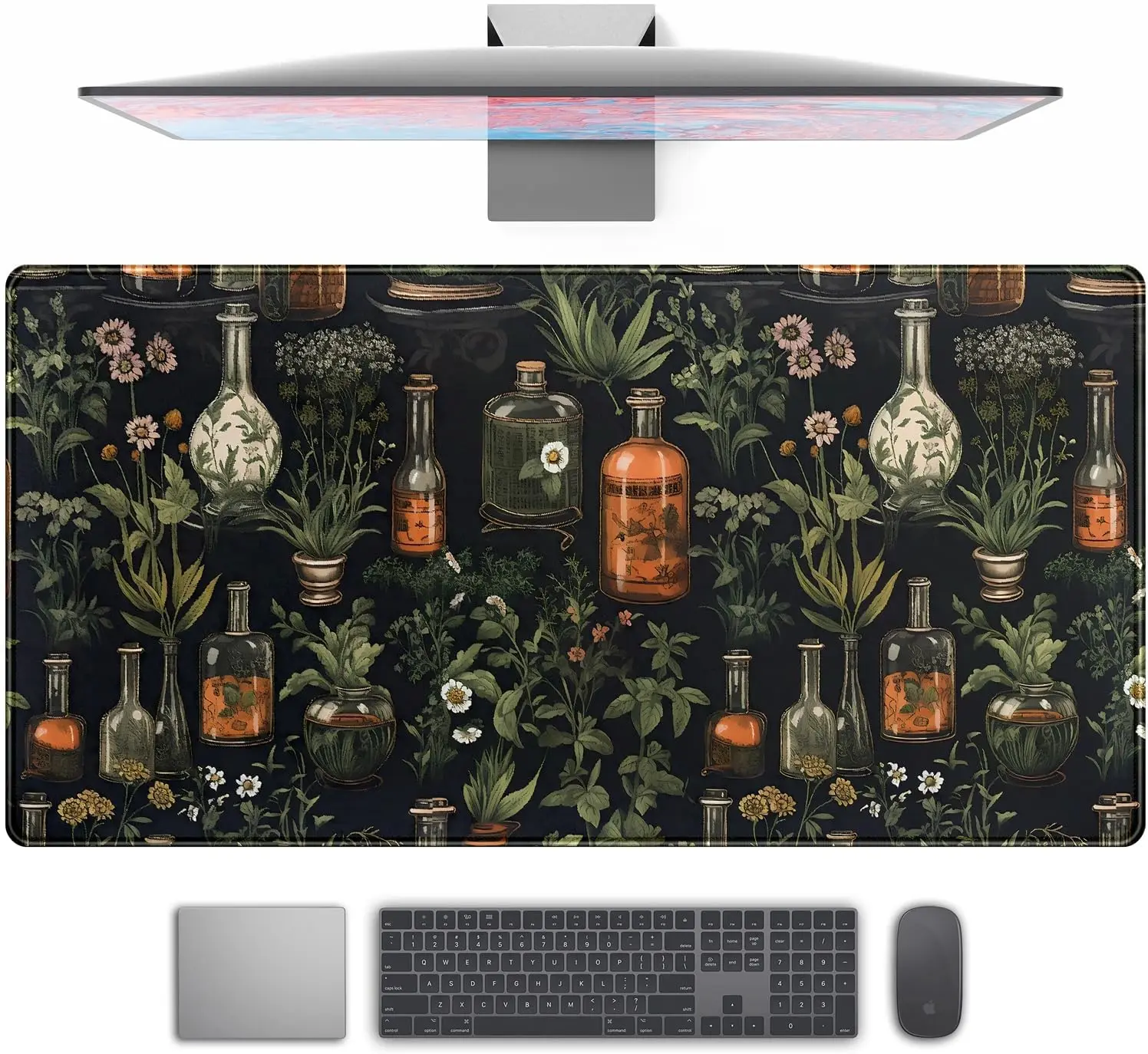 DeskMatMousePadLargeGamingDeskPadMousepadMysticalGreenPlantComputerLaptopKeyboardDesktopProtectorMatOffice-AliExpress