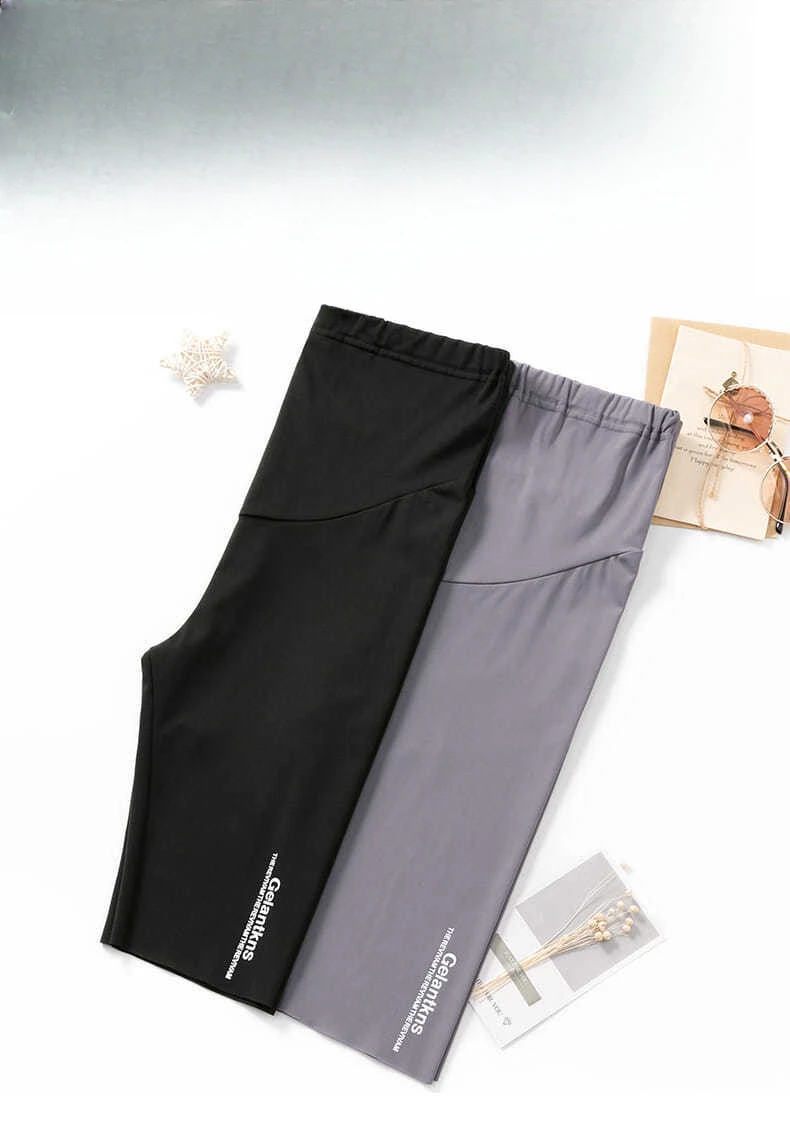 Maternity Pants Summer Thin Leggings Summer Anti-light Yoga Shark Pants Tight Shorts Shorts Women's Fashion