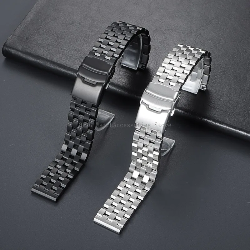 Stainless Steel Universal Watchband Strap - Unisex Metal Bracelet Replacement