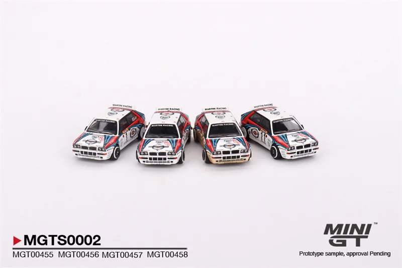 

MINI GT 1:64 Lancia Delta HF Integrale Evoluzione Four car set LHD Diecast Model Car