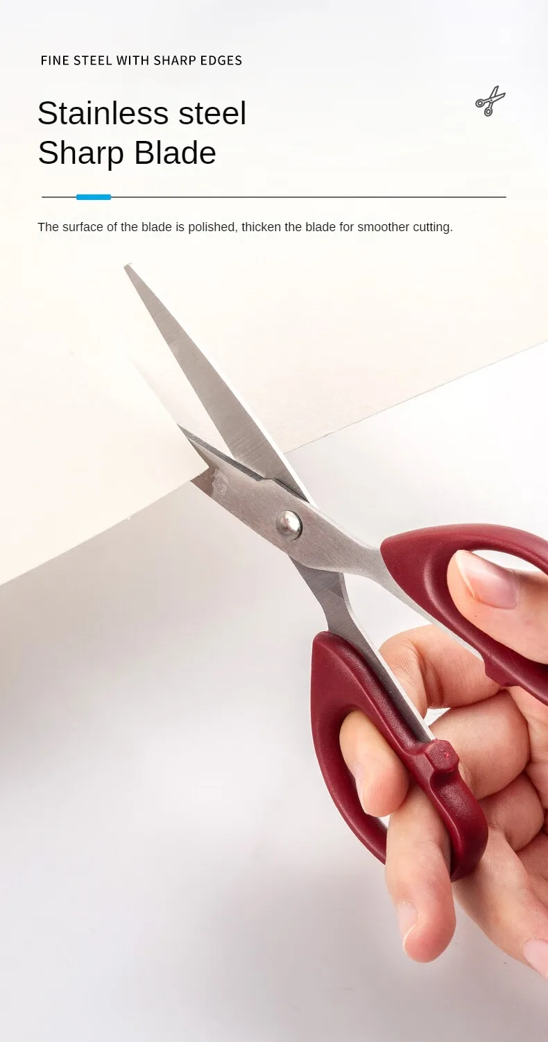 MG Red 160mm Scissors - Medium Handmade Office  Household Scissors