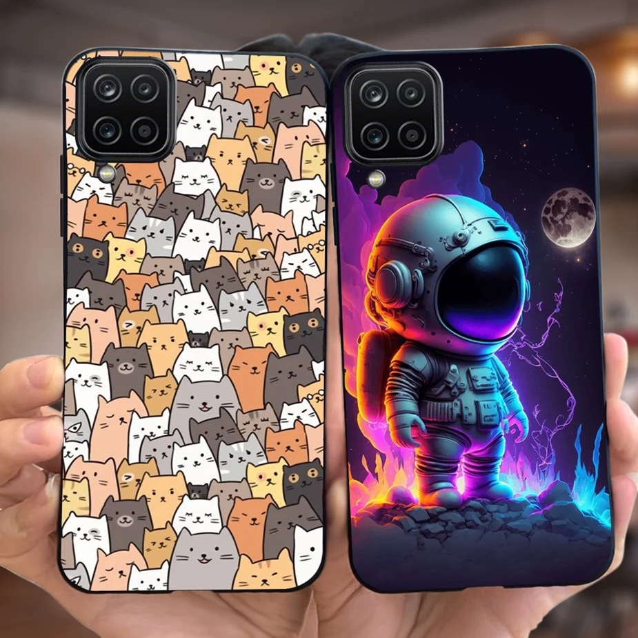 Stylish Cartoon Painted Soft Phone Case with Bumper