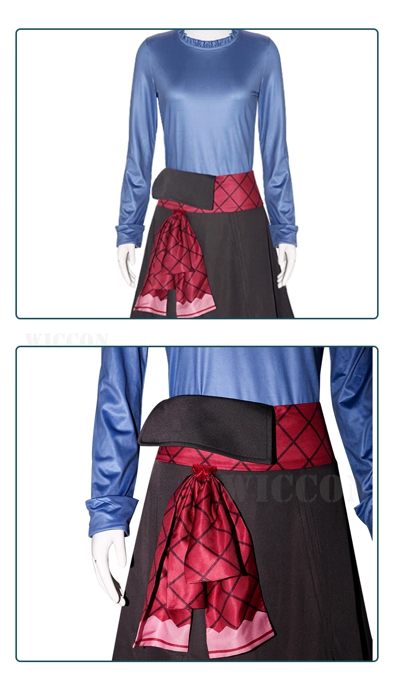 Spice and Wolf-Inspired Holo Wolf Deity Cosplay Costume with Wolf Ears, Tail, and Sachet for Women