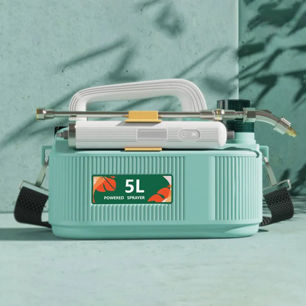 5L Electric Spray Bottle USB Rechargeable Handheld Plant Sprinkler Battery Powered Garden Irrigation Sprinkler for Home Garden