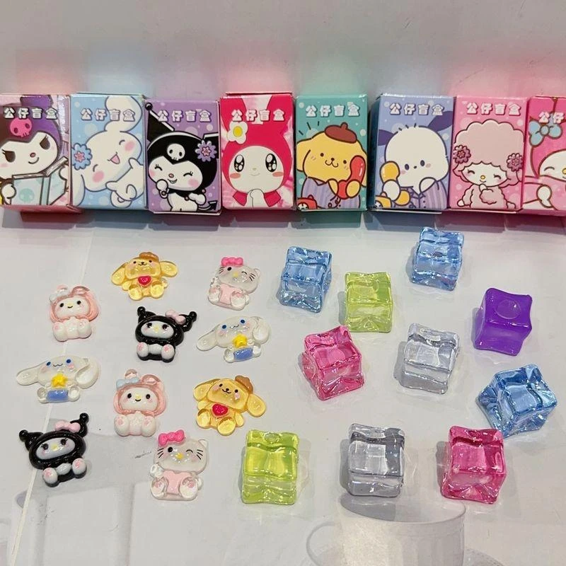 

Sanrio серия Kuromi глухая коробка мини куклы игрушки милые Акриловые Настольные коллекционные модели Фигурки героев милые рождественские подарки для девочек