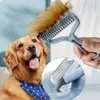 Cat Brush Pet Knot Comb 2 in 1 Dogs Cat Fur Knot Cutter Pets Hair Removal Comb Dog Grooming Shedding Tools Pet Cleaning Supplies 3