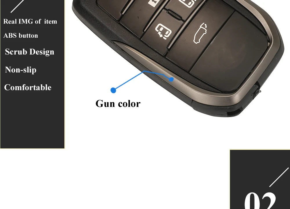 Keyforkess XSTO20EN XM38 Smart Keyless PCB FEN T.T 5 pulsanti guscio chiave per Toyota TOY-T Universal Smart Key Fit Lexus 4A 8A 4D - S0e1d20b8282e4a48a5ff91ee7097775dL