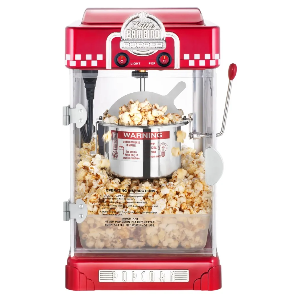 Galaxy 4 oz. Black Popcorn Machine / Popper - 120V