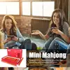 Portable Mahjong Table Set Portable Mahjong Set Mini Mahjong Family Board Game Easy To Carry For Travel Student Dormitory 2