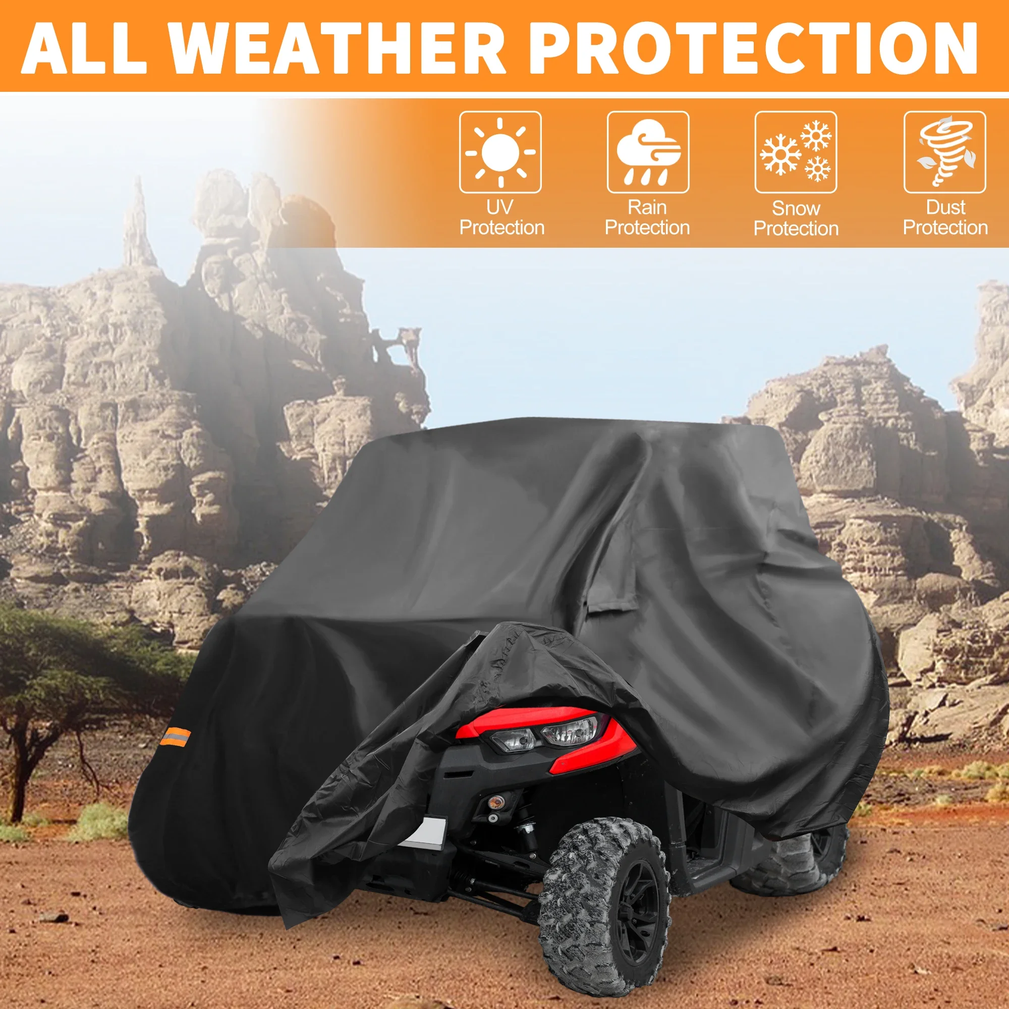 Can-am Defender MAX UTV Ŀ,   Ŀ, ߿  ȣ, 210D-PU, 256x110x120cm