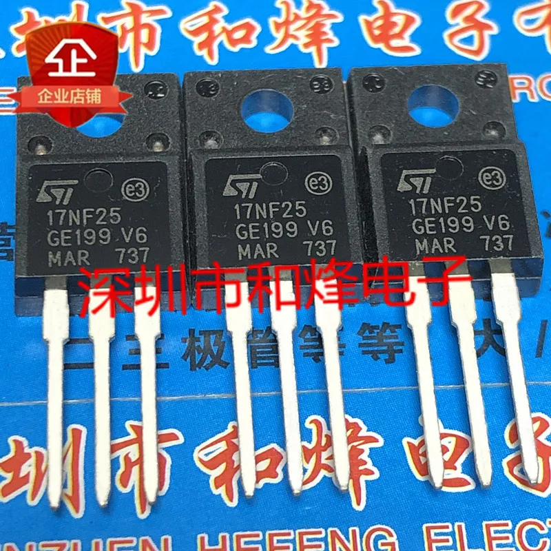 

30pcs original new 17NF25 STF17NF25 TO-220F 250V 17A