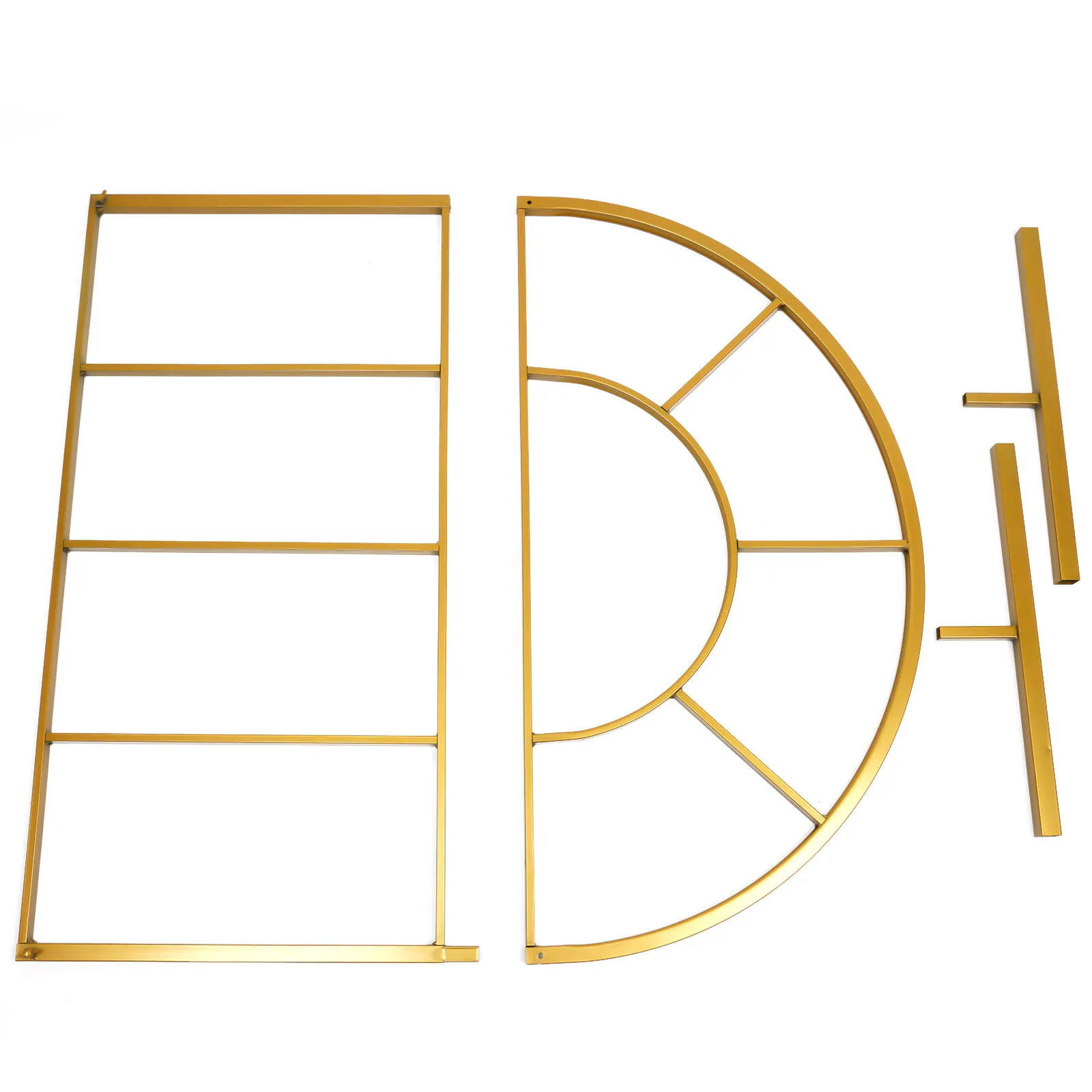2&times;1m Outdoor Wedding Arch Gold Circle Stand Backdrop Iron Birthday Party Props DIY Decor Garden Lawn Round Balloons Rack furniture frame