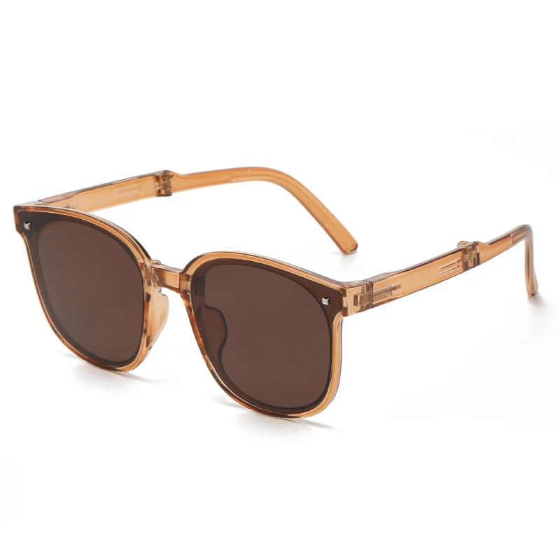 Kids Sunglasses Folding Children's Sunglasses UV400 Protective Boy Girl Sun Glasses Fashion Shade Summer Baby Goggles Vintage Square Eyeglasses