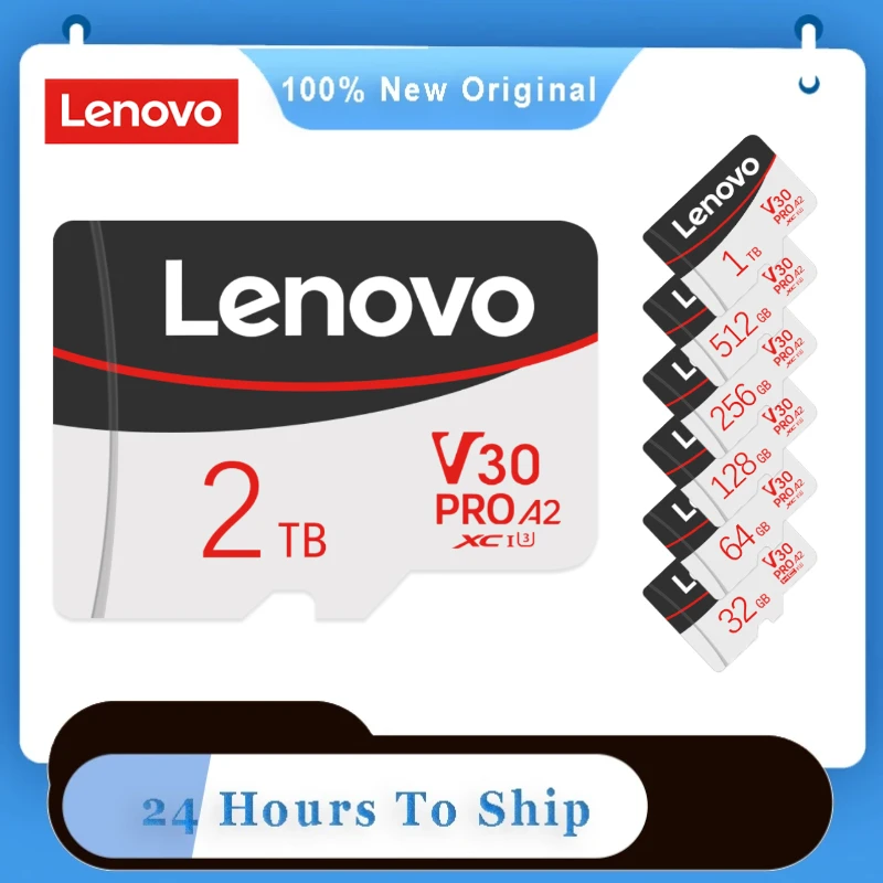 Флэш-карта памяти Lenovo 2 ТБ Class 10 Micro TF SD, 1 ТБ, 128 ГБ, 32 ГБ, 64 ГБ