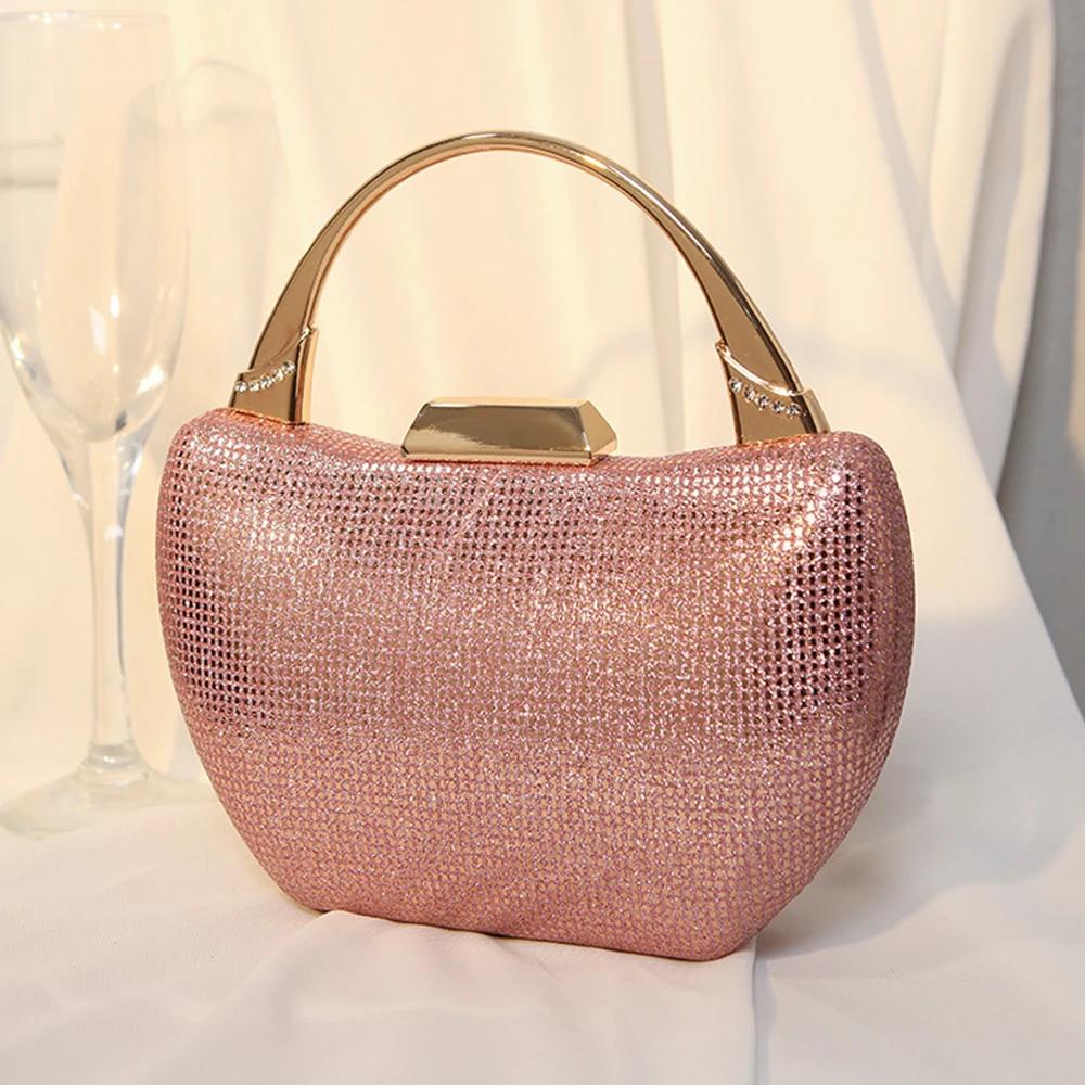 

Блестящие красные/серебряные женские вечерние кошельки с верхней ручкой, 6 цветов, модные женские свадебные кошельки цвета розового золота/синего цвета, сумочки для свадебного ужина
