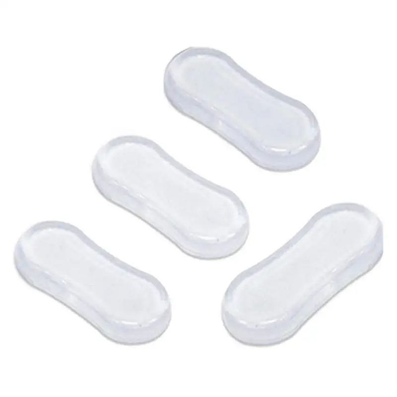 Toilet Lid Rubber Pads Silicone Toilet Seat Bumpers 4pcs Seat Bumper Replacement Kit With Strong Adhesive For Hotels toilet seat accessories