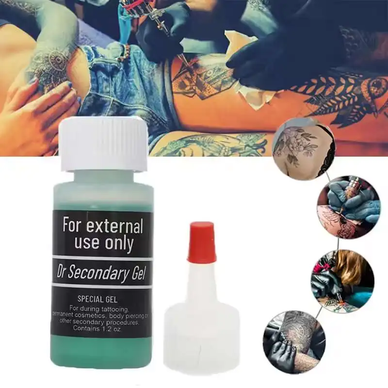1.2 OZ bottle Tattoo Accessories Blue Gel During Care for Permanent Makeup Lips and Eyebrows tattoo blue gel for during permanent makeup eyebrow lip eyeliner beauty tattoo gel 1 2oz
