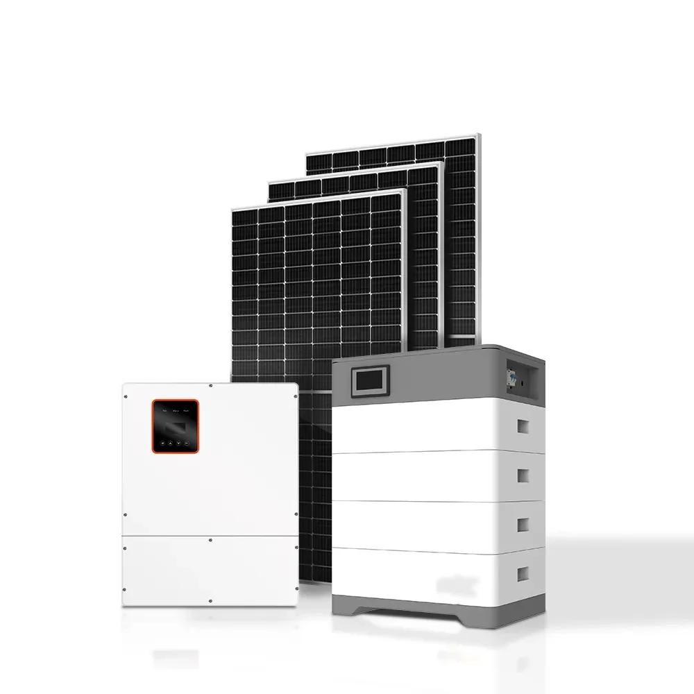 Complete 8 kw 10 kw 12kw 15kw solar hybrid system off grid solar panel system lithium battery energy storage system for home