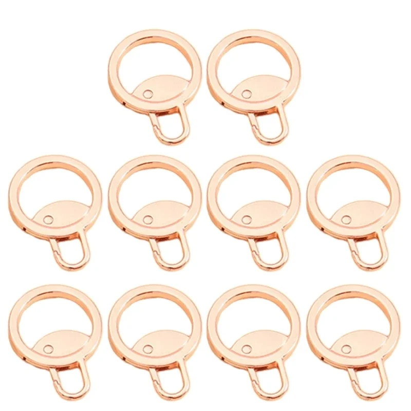 10pcs Metal Zipper Pull Slider Puller Detachable Replacement for Broken Buckle Bag Suitcase Garment Head Repair Tools