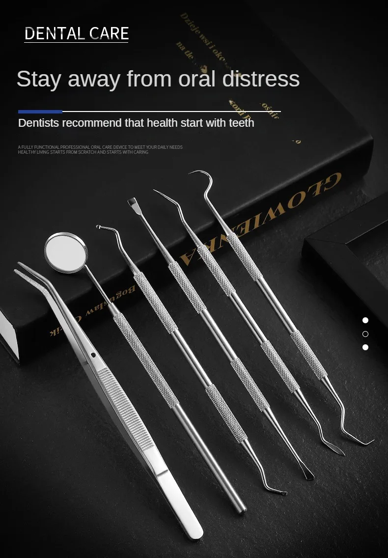 Tandheelkundige Spiegel Sikkel Tandsteen Scaler Tanden Pick Spatel Tandheelkundig Laboratorium Apparatuur Tandarts Gift Mondverzorging Tandreiniging_voghion.com