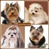10PCS Dog Hair Bows Rubber Bands Pet Small Dog Cat Bowknot Cute Dogs Bows For Dogs Grooming Pet Accessories For Small Dogs 2