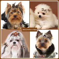 10PCS Dog Hair Bows Rubber Bands Pet Small Dog Cat Bowknot Cute Dogs Bows For Dogs Grooming Pet Accessories For Small Dogs 2
