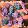 1pc Natural Grape Agate Crystal, Purple Cluster Rough Gemstone, Mineral Specimen for Rock Collection, Home Decor, Crystal Gifts 6