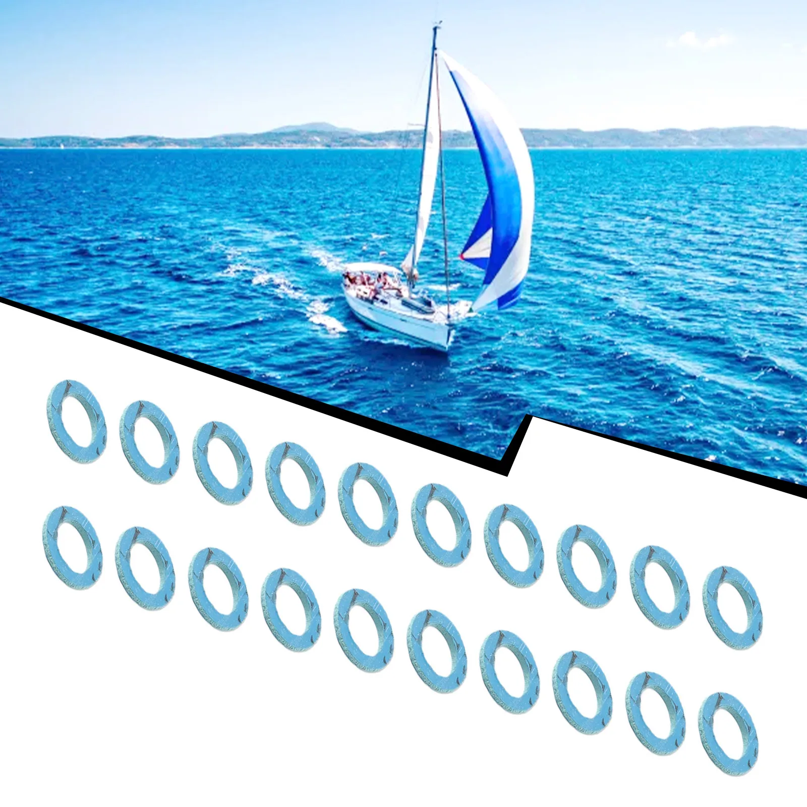 Outboard Motor Gasket Outboard Engine Parts Boat Motor Parts 20pcs Drain Screw Gasket 307552 For Mercury Marine MerCruiser Mariner 12-19183-3 Sierra Mallaory
