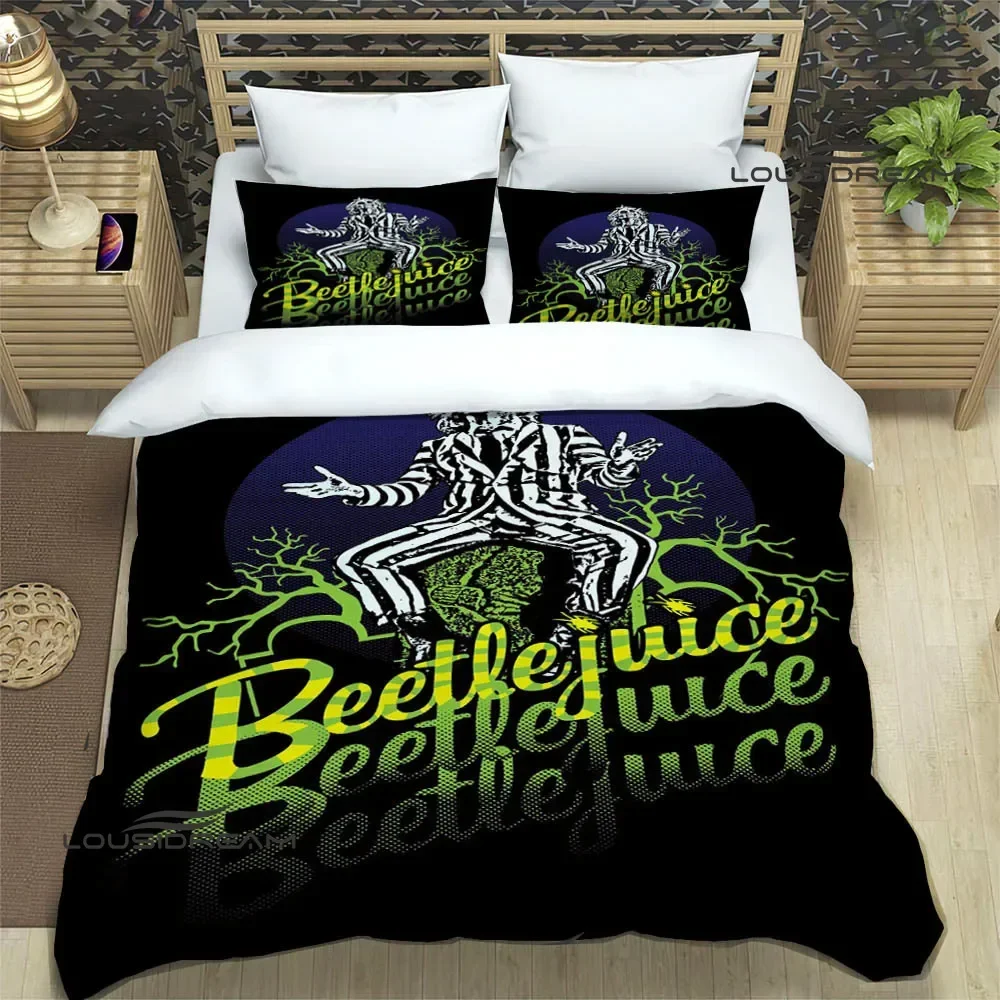 thumbnail image 1 of Horror movie B-Beetlejuice Bedding Sets exquisite supplies set duvet cover bed comforter set bedding set luxury birthday gift, 1 of 5