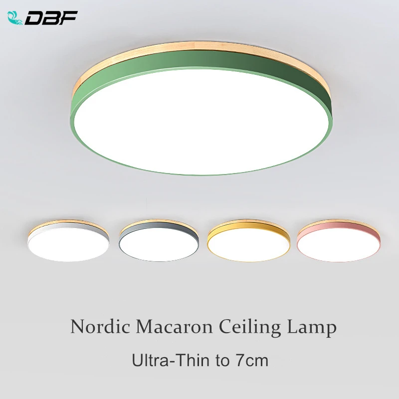 

Круглый светодиодный потолочный светильник в скандинавском стиле для спальни, оригинальная лампа для столовой, кабинета, коридора, балкона, крыльца, комнатное освещение из массива дерева, 36 Вт