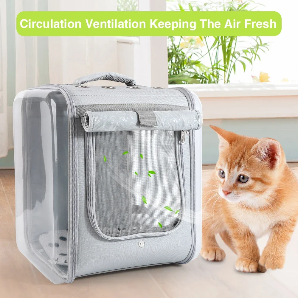 Cat Carrier Double Sided Transparent Ventilated Design Large Space Pet Carrier Backpack for Carrying Cats pet carrier bag,pet carrier backpack,pet bag