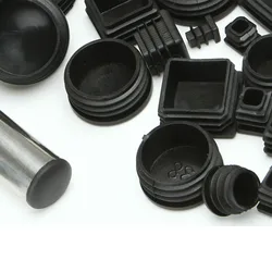 Tube Cover Round Inner Plug Glide Insert Blanking Cap Black Plastic Pipe Insert Plug 16 19 22 25 28 30 35 40 45 50 60 70mm