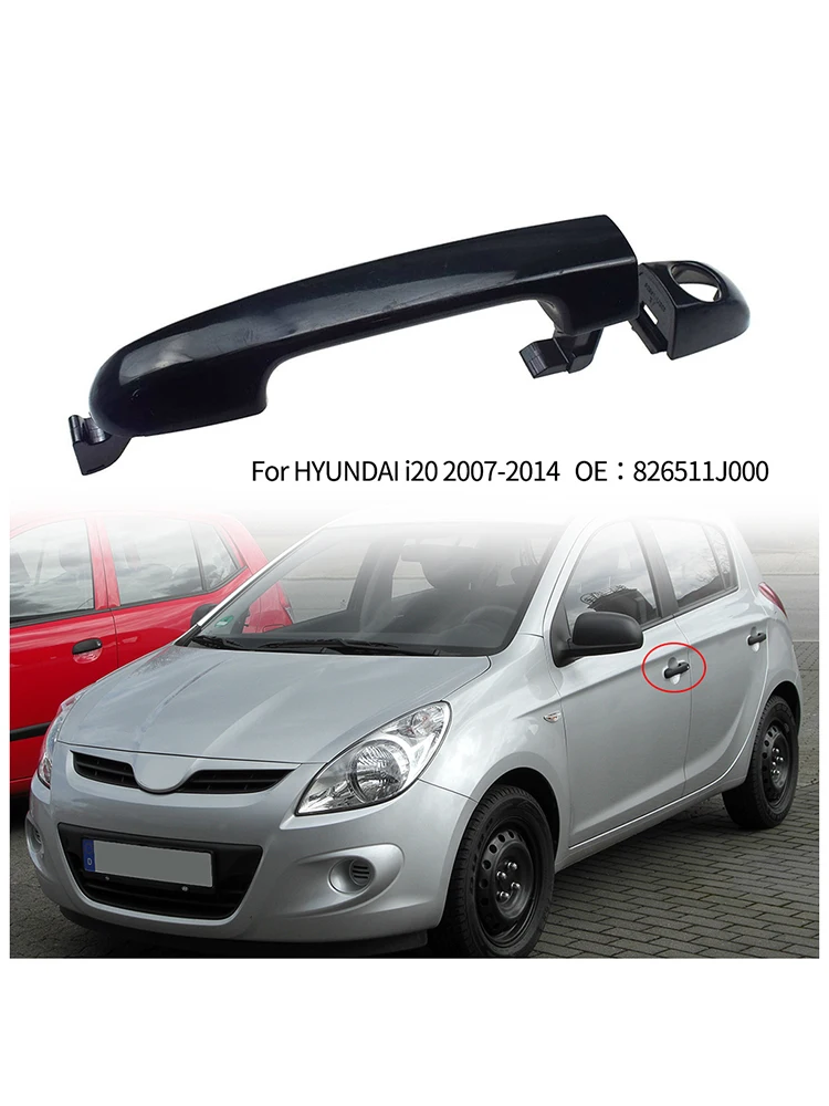 

Auto Accessories Outer Door Handle Exterior Door Handle Black High Quality 826511J000 For HYUNDAI I20 2007-2014