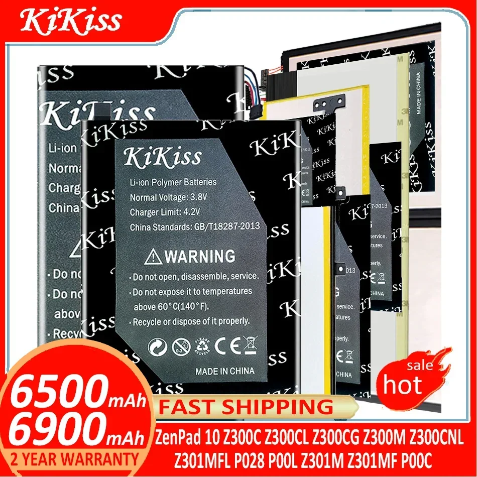 

KiKiss Battery For ASUS ZenPad 10 ZenPad10 Z300C Z300CL Z300CG Z300M Z300CNL Z301MFL P028 P00L Z301M Z301MF P00C Batteries
