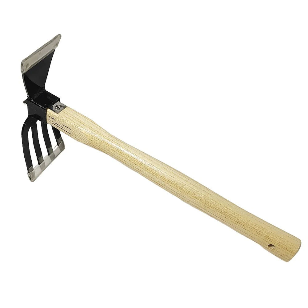 5-Claw Rake with Wooden Handle Garden Rake Cultivator Mini Hoe and Cultivator Garden Hand Hoe & Tiller Agricultural Garden Tools