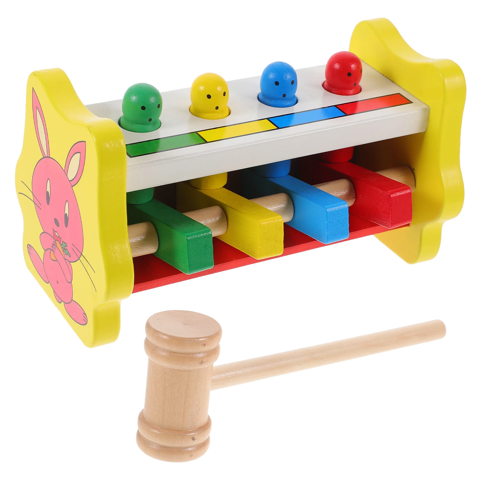 

Early Education Puzzle Knocking Table Kids Toy Preschool Supply Baby Percussion Children Toys Wooden Plaything Cognitive Hammer