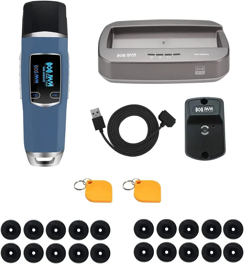 JWM Long Range Guard Tour Patrol System Downloader RFID Flashlight Security Guard Equipment Free Cloud Software
