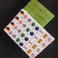 Kid Mini TikTok 64+1 Block Seaside Escape Mahjong Game with Pattern Flag vs Ball Relax Time 1 2 3 4 Players Puzzle Game Toy Gift 2