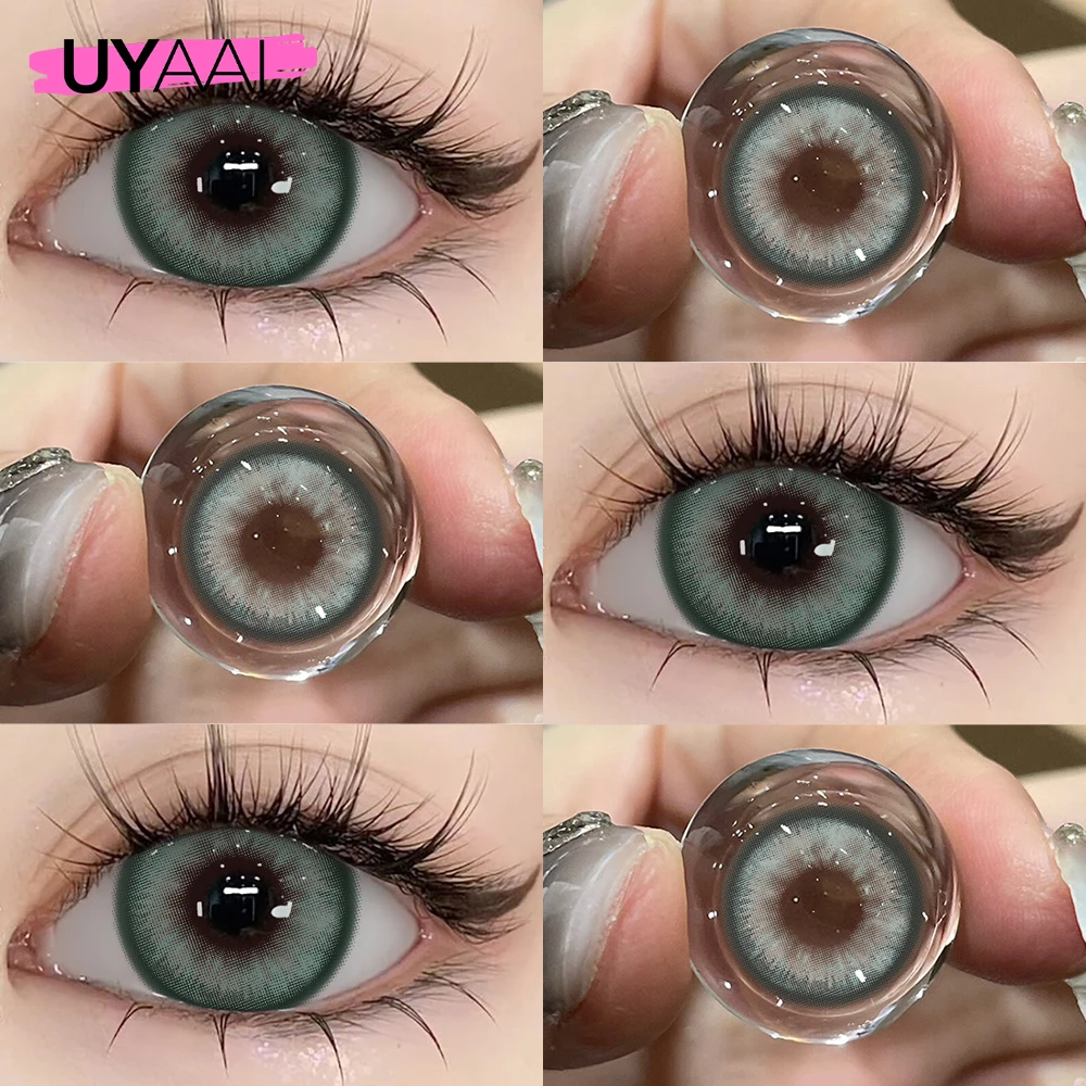 Vibrant Blue Cosmetic Contact Lenses for Eye Color Transformation - 2 Pack