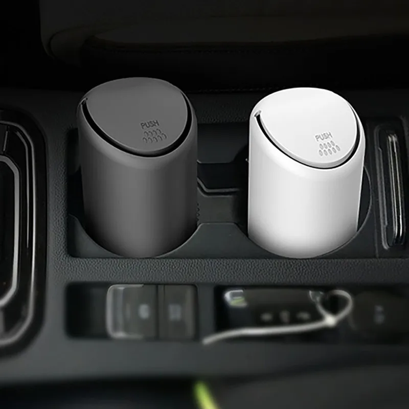 Auto Car Garbage Can Car Trash Can Silicone Garbage Dust Case Holder Black Rubbish Bin Auto Organizer Storage Noiseless Box